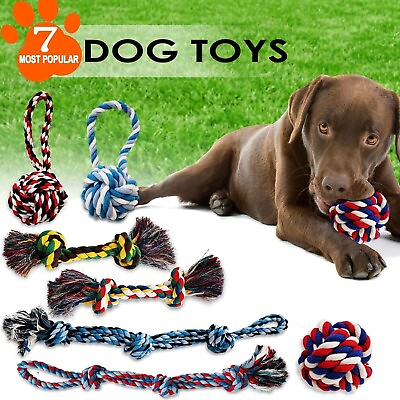 4 Pack Braided Rope Durable Dog Toys for Small Medium Large Dogs Randomly Picked $10.50