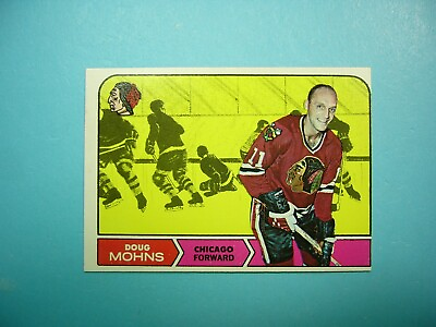 #ad 1968 69 TOPPS NHL HOCKEY CARD #19 DOUG MOHNS NM SHARP 68 69 TOPPS $13.49