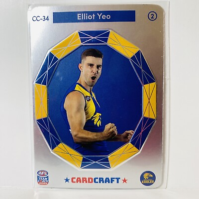#ad 2023 AFL TeamCoach Card Craft Elliot Yeo West Coast Eagles #2 Cheering CC 34 AU $2.45