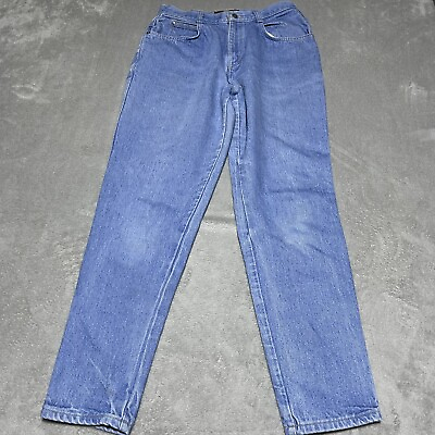 #ad Vintage Bonjour Jeans Womens 13 14 Straight Leg High Waist Denim Blue Jeans 90s $39.95