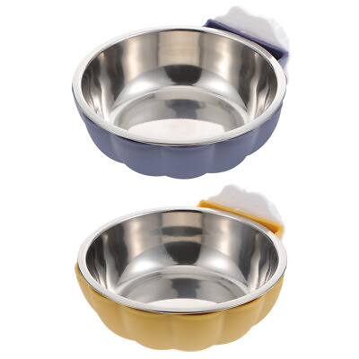 #ad Stainless Steel Dog Feeder Dish Set 2 Pack for Crate or Floor $12.99