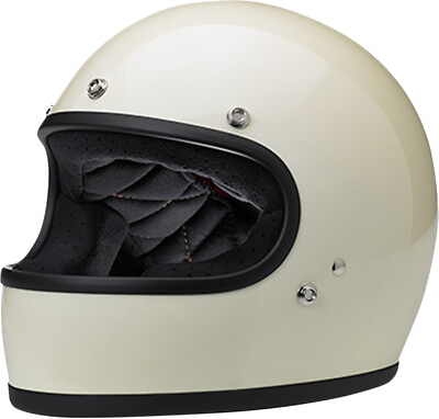#ad Biltwell Inc. Gringo Solid Helmet 1002 102 101 Gloss Vintage White X Small $148.70