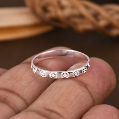 #ad 925 Sterling Silver Design Engraved Band Ring Women amp; Girl Inspirational Jewelry $17.99