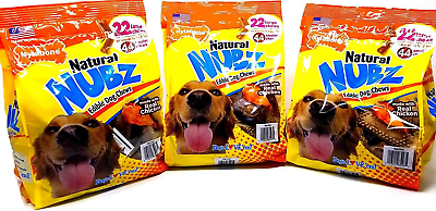 #ad Nylabone Natural Nubz Edible Dog Chews Value Pack of 66ct. 7.8 lbs. Total 3 x $67.60