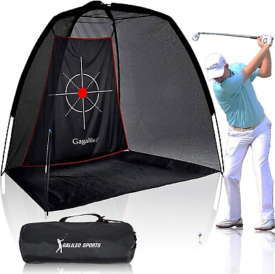 #ad Indoor Golf Hitting Practice Nets for Backyard Driving Heavy Duty $55.30