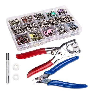 #ad Comidox 1Set Colorful Hollow Snap Button Kit 10 Colors Metal Snaps with Faste... $28.65