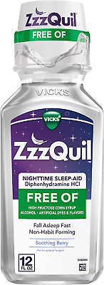 #ad Nighttime Sleep Aid Liquid FREE of Alcohol amp; Artificial Dyes 50 Mg Diphenhyd $16.85