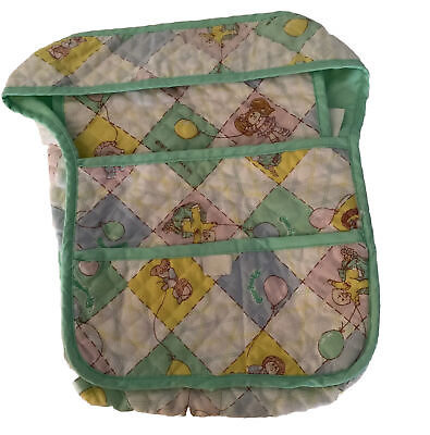#ad Cabbage Patch Kids Doll Diaper Bag Changing Pad Combo Vintage Green 1983 $10.98