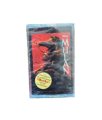 #ad MULAN NEW soundtrack cassette Tape SEALED 1998 Walt Disney OST $16.99