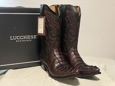 #ad Lucchese Bootmaker Franklin Black Cherry 13D Men’s Cowboy Boots New In The Box $850.00