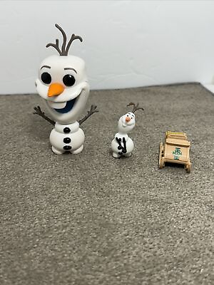 #ad Disney Frozen Sled Olaf 4quot; amp; 2” Figure Cake Toppers Toy Funko Figurine Lot Of 3 $9.99