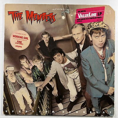 #ad The Members “Uprhythm Downbeat” LP Arista Records AL 6605 VG Promo 1982 Hype $16.98