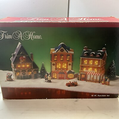 #ad Trim A Home Premium Holiday Memories Porcelain Christmas Vintage 1995 $25.00