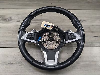 #ad OEM BMW E89 Z4 M Sport Steering Wheel Black Leather w Shifters Automatic *NOTE $394.95