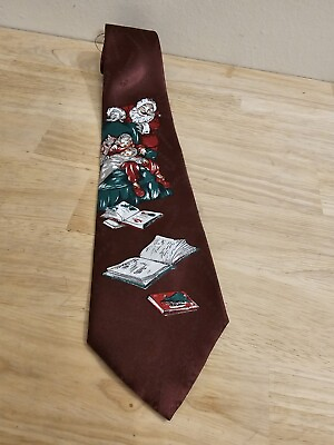 #ad Hallmark Vintage Men’s Tie Santa Christmas Tie 55 Inches $7.99