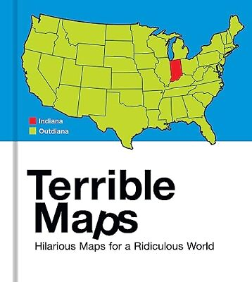 #ad Terrible Maps: The stupidly funny illustrated gift book perfect $18.42