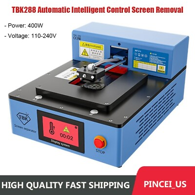 #ad TBK288 Screen Separator Fully Automatic Intelligence Control Screen Removal pe66 $915.00