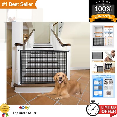 #ad Dog Gate for Stairs Pet Gates for The House: Dogs Screen Mesh Gate for Doorwa... $31.04
