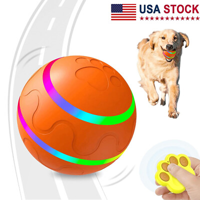#ad Puppy Pet Ball for Dogs Automatic Moving Interactive Toys with LED Flash Gift US $22.99