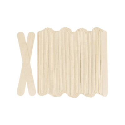 #ad 100Pcs Wooden Craft Sticks Popsicle Stick 6” Long x 3 4”Wide Treat Ice Pop $4.24