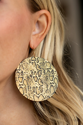 #ad Paparazzi: Animal Planet Gold Earrings $5.99