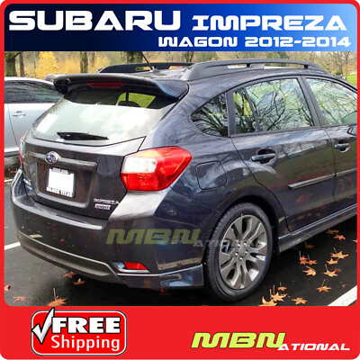 #ad 12 For Impreza 5D Roof Top Rear Trunk Spoiler Painted 37J SATIN WHITE PEARL $223.57