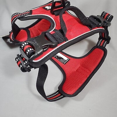 #ad True Love Outdoor Pet Harness Red Medium 56 69cm 22 27in Reflective TLH5651 New $11.99