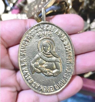 #ad Virgin Mary Of Life Luckamp; Protection Medal from the Philippines Rare Anting Anti $28.00