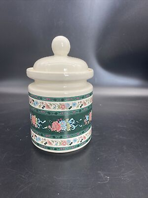#ad medium house of lloyd vintage 1992 floral canister $15.00