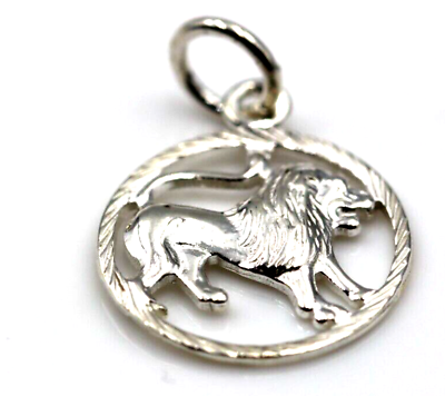 #ad Genuine Small 14.5mm Sterling Silver 925 Leo Zodiac Pendant Charm Free post $17.12