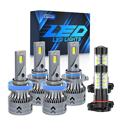 #ad For Chevy Silverado 2500 2007 2015 LED Headlights High Low Beam Fog Light Bulb $79.99