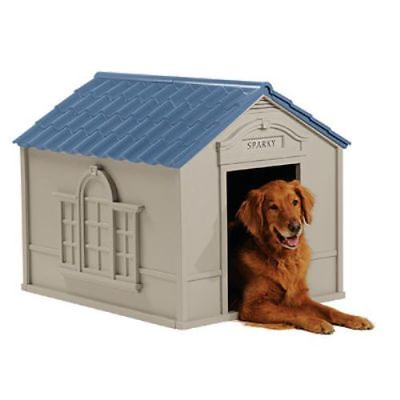 #ad Dog Pet Kennel House XXL XL Extra Large Dogs Outdoor Big Shelter Cabin Shelter $181.84