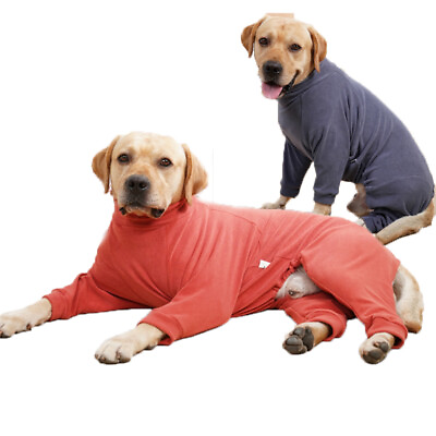 #ad Dog Winter Clothes Fleece Jumpsuit Warm Apparel Bodysuit Jumper Puppy Pajamas $18.60