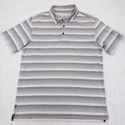 #ad Linksoul Golf Polo Short Sleeve Casual Shirt Men#x27;s Large Stripe Waikoloa $18.95