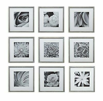 #ad Gallery Perfect Square Photo Kit with Decorative Art Prints amp; Hanging Templat... $41.99