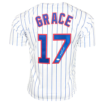 #ad Mark Grace Signed Chicago Pinstripe Baseball Jersey JSA $63.95
