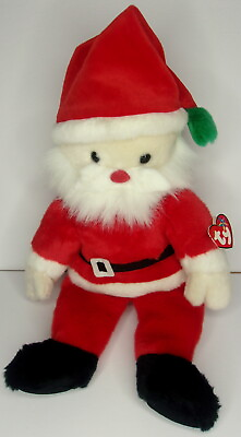 #ad BEANIE BUDDIES COLLECTION PLUSH 16” SANTA CLAUS WITH TY TAG HOLIDAY 2000 $12.50