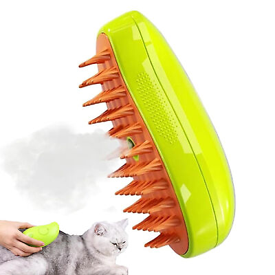 #ad Pet Grooming Brush for Cats Rechargeable Shedding Brush Hot Steam Technology $10.25