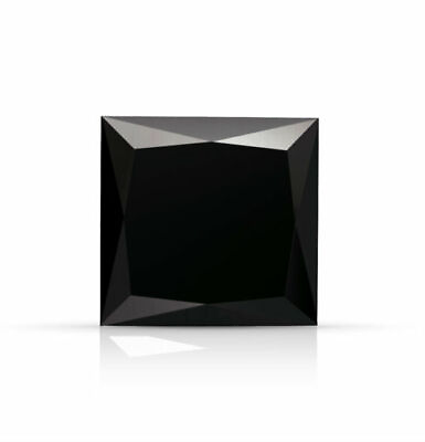 #ad Natural Black Diamond Princess Cut Loose Diamond Square Cut Diamond i3 Clarity $340.00