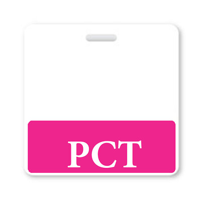 #ad PCT Badge Buddy Horizontal Name Tag Buddies for Patient Care Technicians $6.59