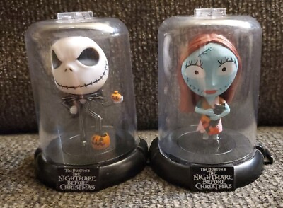 #ad Disney Nightmare Before Christmas Zag Toys Figures Jack And Sally Lot Of 2 $17.95