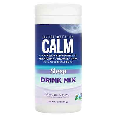 #ad Natural Vitality Calm Sleep Powder Magnesium Supplement Mixed Berry 4 Oz. $22.99