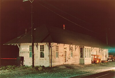 #ad #ad Lodi Ohio Train Station 1976 Photo Railroad Depot Wheeling Lake Erie Line *P56c $19.50