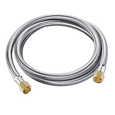 #ad 6ft Braided Propane Adapter Hose Extension with 3 8 Female Flare on Both Ends $28.85