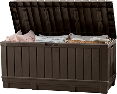 #ad Deck Box Organizer Storage Patio Outdoor Cushions Garden Tools Pool Floats $131.01