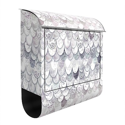 #ad Design Mailbox with Newspaper Compartment Letter Box Mermaids Magic Abstract $119.95