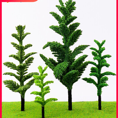 #ad 30PC HO OO Scale Miniatures Seasonal Trees Garden Plants Sand Table Model Set $12.49