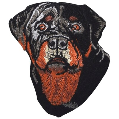 #ad Rottweiler Applique Patch Rottie Dog Canine Animal Pet Badge 2.5quot; Iron on $3.50