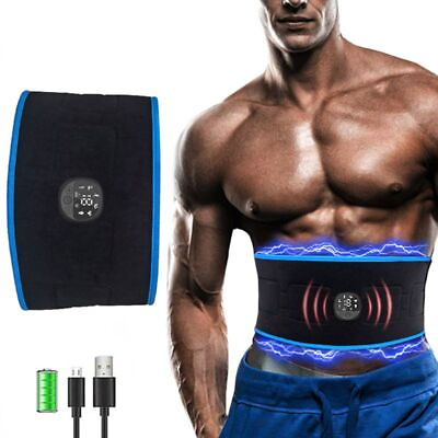 #ad Muscle Stimulation Belt EMS Electric Abdominal Trainer Exerciser Toning Workout $37.99