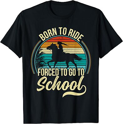 #ad NEW LIMITED Born Ride Horse Cool Design Gift Idea Premium T Shirt S 3XL $20.89